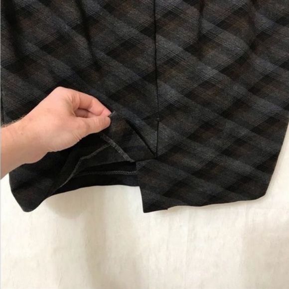 Premise Studio Skirt Mini Gray Black Women's Size Large - Picture 4 of 12